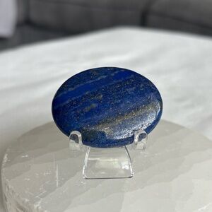 Lapis lazuli palm stone, cabochon